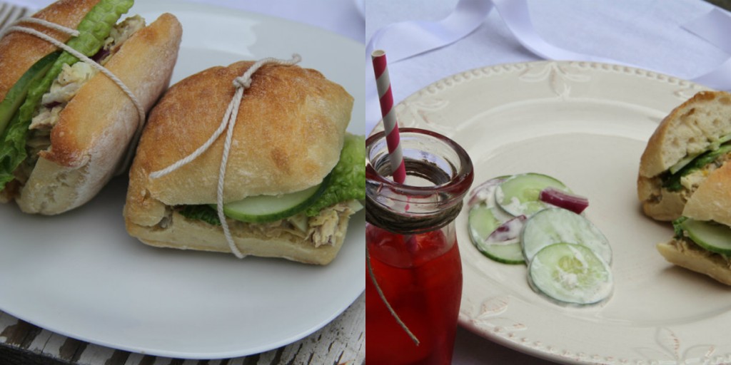 collagetuna salad collage