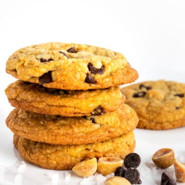 Brown Butter Chocolate Chip Cookies with Toasted Coconut and Macadamias